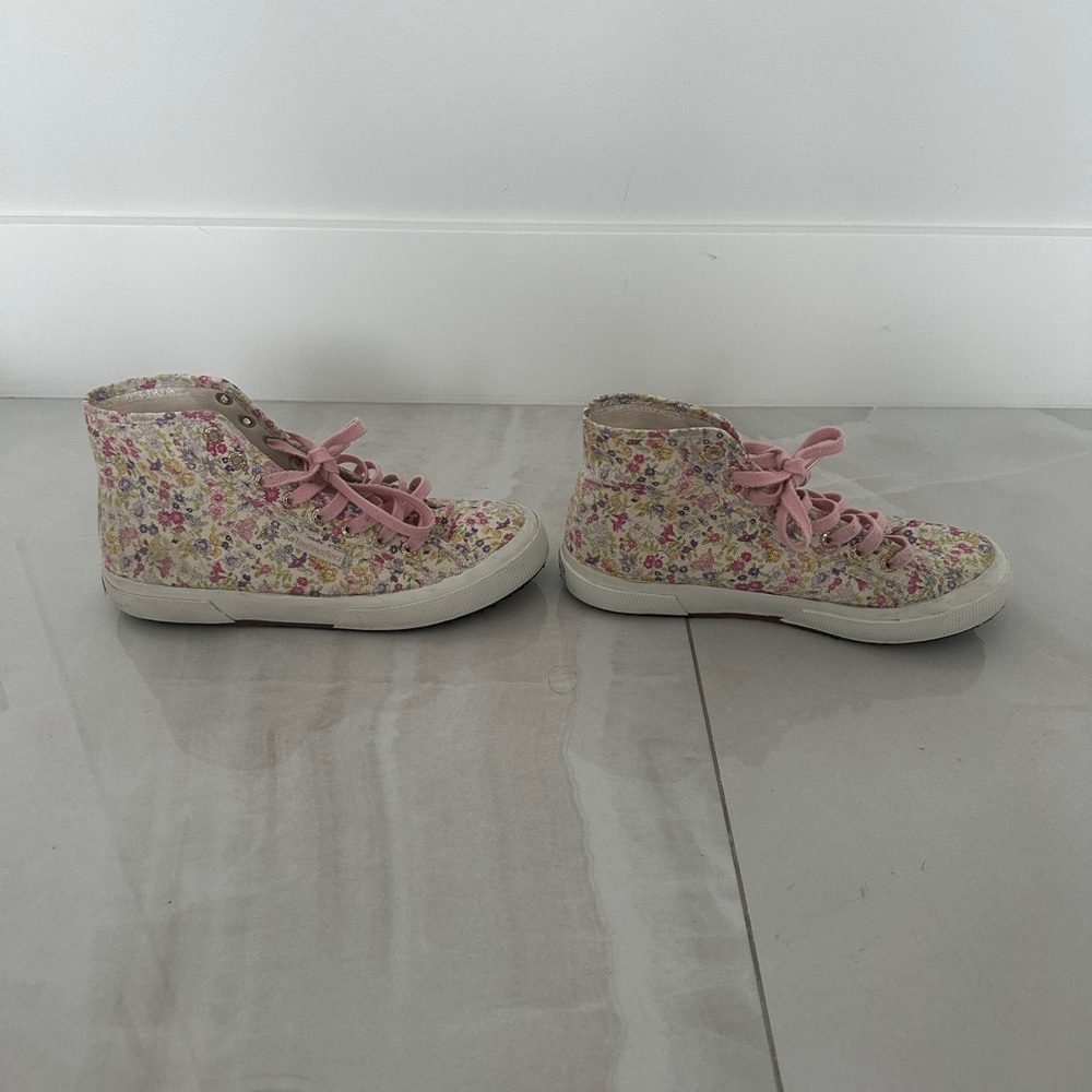 Superga X Loveshackfancy Floral High Top Sneakers - Picture 4 of 9
